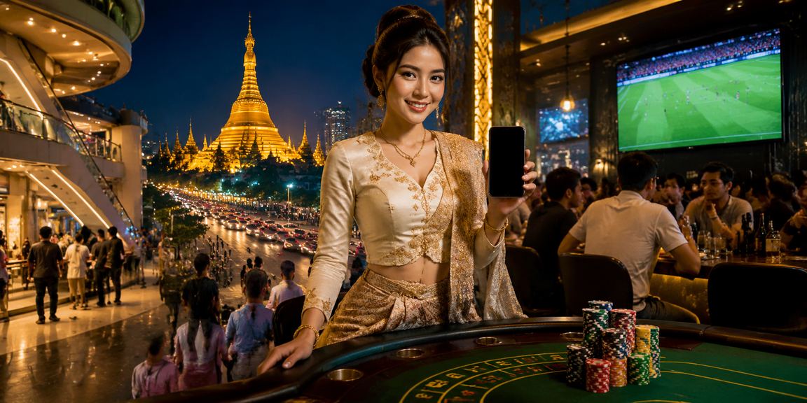 ရန်ကုန်ရှိ စူလေဘုရားရှေ့တွင် ဖုန်းဖြင့် ပရိုမိုးရှင်းများ သုံးစွဲနေသူ